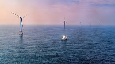 A wind farm off Rhode Island's Block Island. Photo: Deepwater Wind.