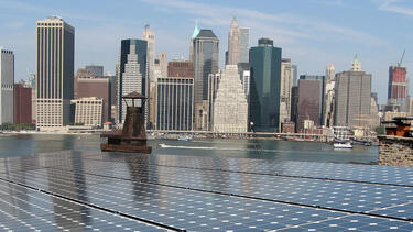 Solar panels in New York City