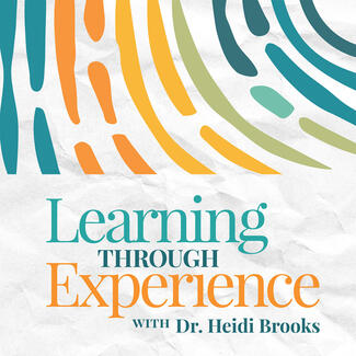 A logo for Learning through Experience