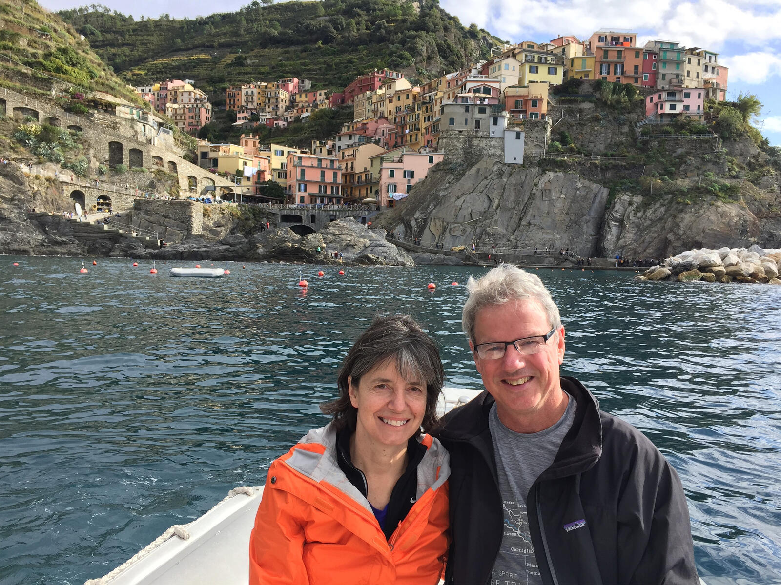 A couple on a boat