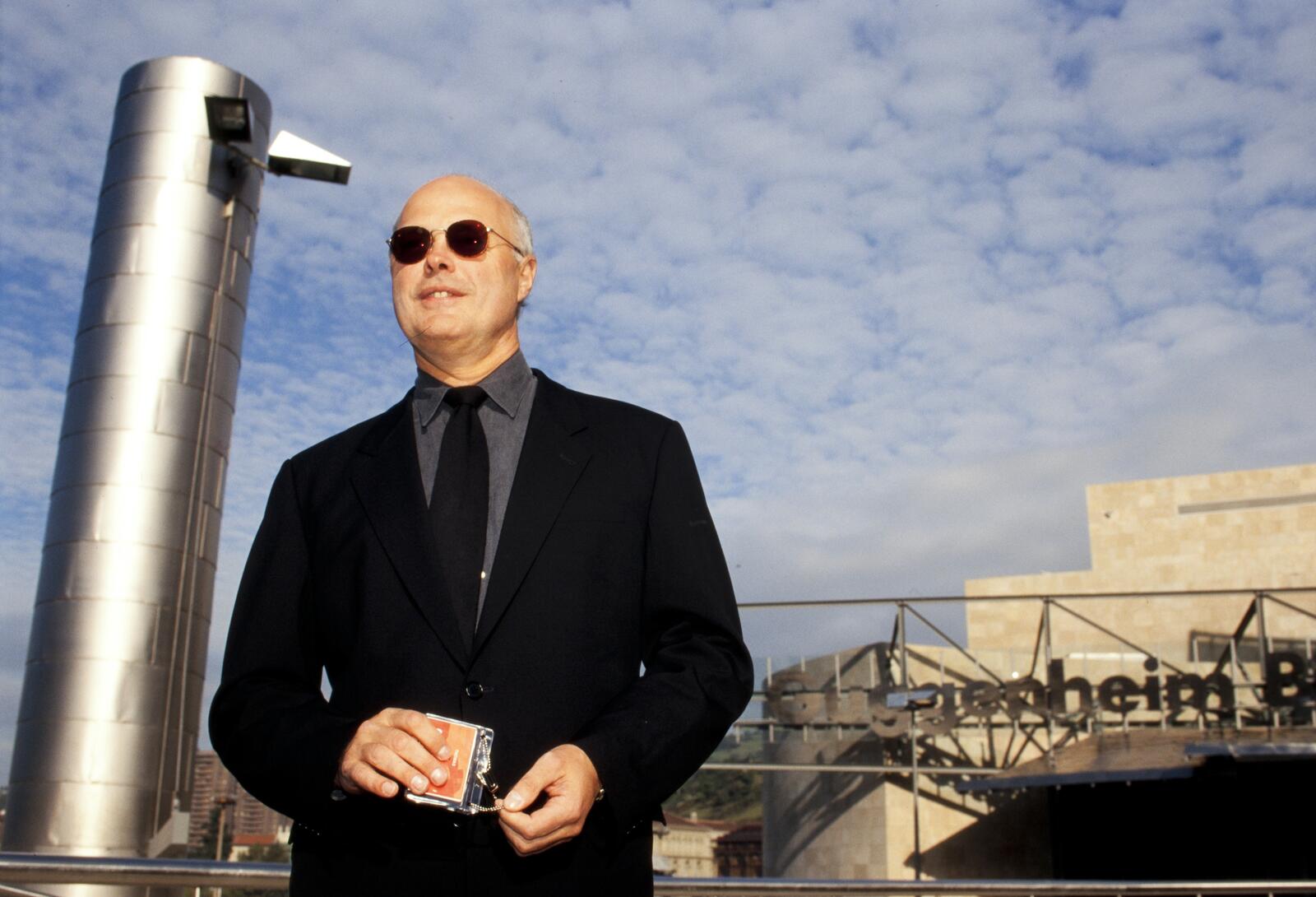 Thomas Krens outside the Guggenheim Bilbao