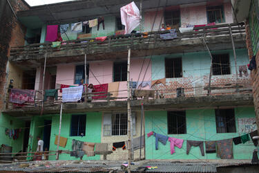 Apartment building in Dhaka, Bangladesh