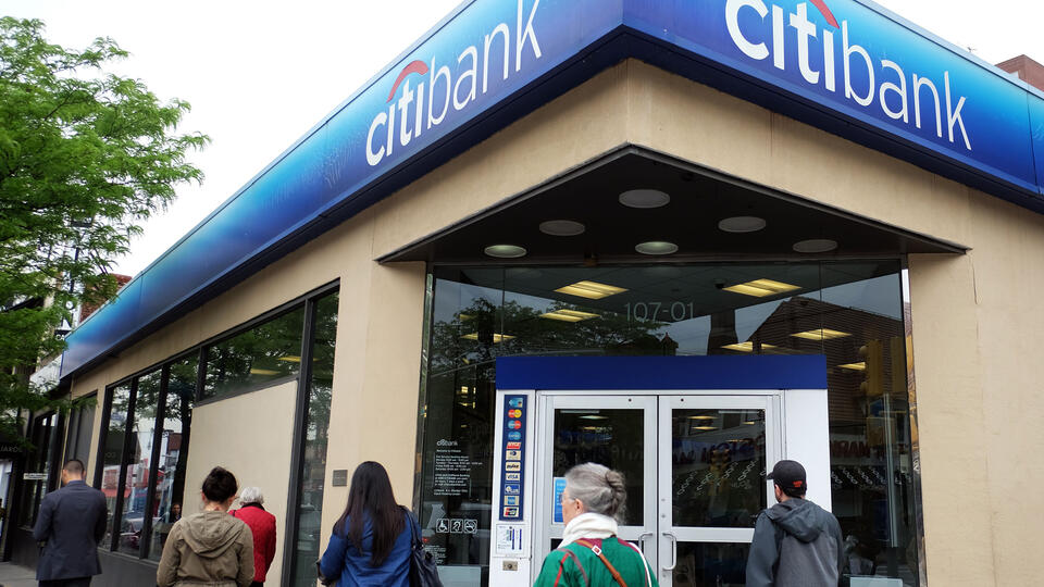A Citibank bank branch