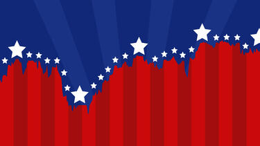 Stars and stripes illustration