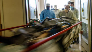 An emergency room in Moreno Valley, California, in May 2020. Photo: Gina Ferazzi/Los Angeles Times via Getty Images.