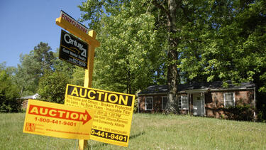 A home in foreclosure in Lithonia, Georgia, in 2007. 