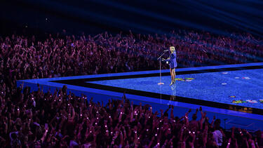 Taylor Swift performs at the MTV Video Music Awards in 2019.