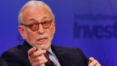 Nelson Peltz pointing at the camera