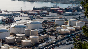 The Enagas regasification plant at Barcelona’s Liquefied Natural Gas (LNG) terminal. 