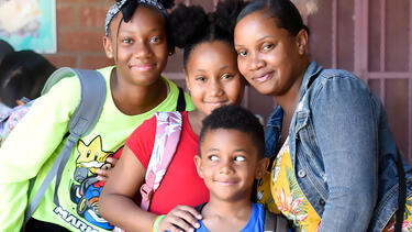 A family participating in Imagine LA’s program.