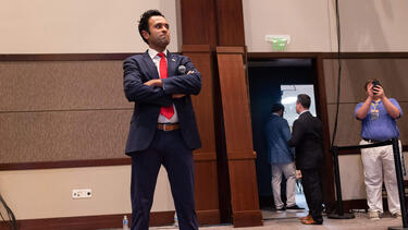 Vivek Ramaswamy at the Vision 2024 National Conservative Forum in Charleston, South Carolina, in March 2023. 