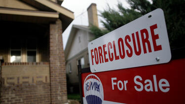 A house under foreclosure in Denver in 2007.