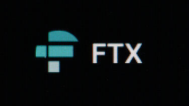 An image of an FTX logo on a computer screen