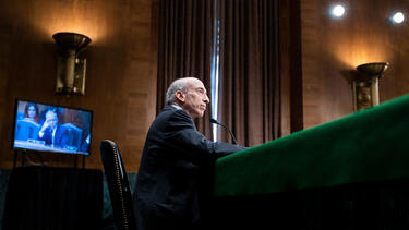 Gary Gensler testifying at a congressional hearing