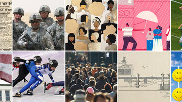 A collage of Insights artwork