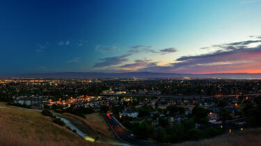 Silicon Valley in evening