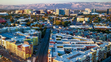 A housing development in San Jose, California, one of the fastest-growing housing markets in the United States. 