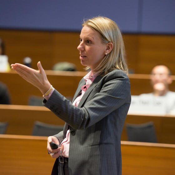 Marissa King teaching in a classroom
