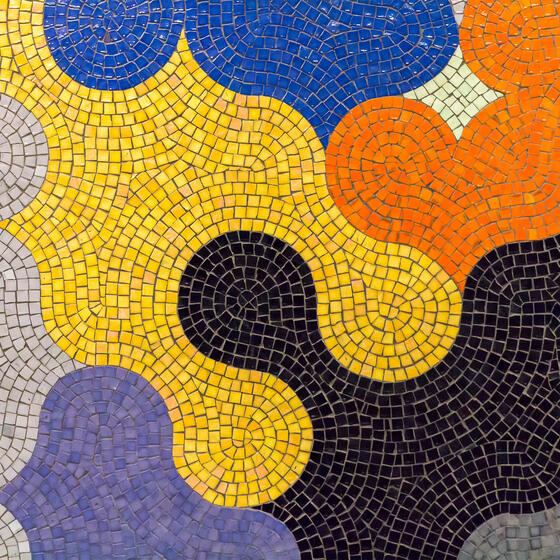 A colorful mosaic