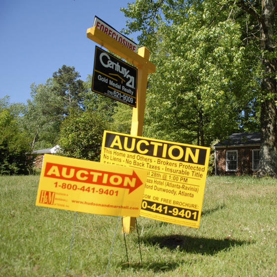 A home in foreclosure in Lithonia, Georgia, in 2007.