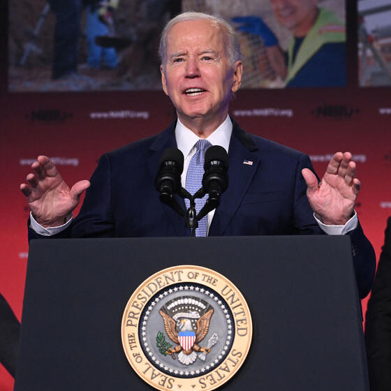 President Joe Biden speaking at an event