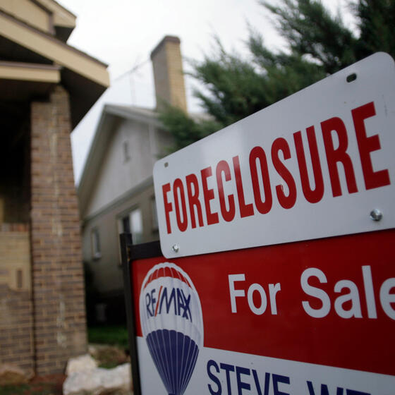 A house under foreclosure in Denver in 2007.
