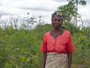 Mary Musa on her farm in Malawi in 2010. 