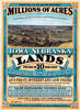 A nineteenth-century poster advertising land sales in Iowa and Nebraska