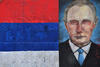 A mural of Vladimir Putin in Belgrade, Serbia