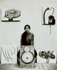 Sculptor Eva Hesse,  who received a BFA from Yale in 1959, with her work.  