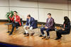 Speakers on stage at the Responsible AI in Global Business Conference 