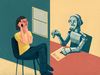 An robot talking to the debtor on the phone
