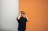 Mark Zuckerberg demoing Meta's augmented reality glasses